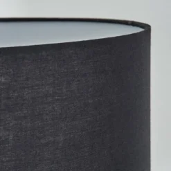 Lampes En Tissu-hofstein Bassagoda Lampadaire Écru, Noir, 1 lumière