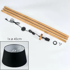 Lampes En Tissu-hofstein Bassagoda Lampadaire Écru, 1 lumière