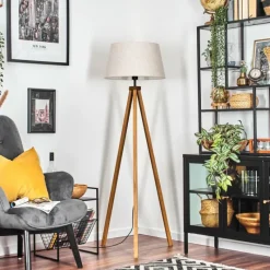 Lampes En Tissu-hofstein Bassagoda Lampadaire Écru, 1 lumière