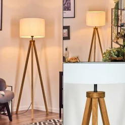 Lampes En Tissu-hofstein Bassagoda Lampadaire Écru, 1 lumière