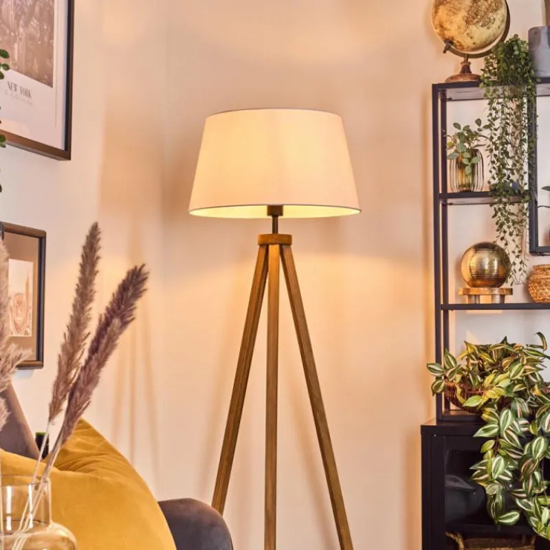 Lampes En Tissu-hofstein Bassagoda Lampadaire Écru, 1 lumière