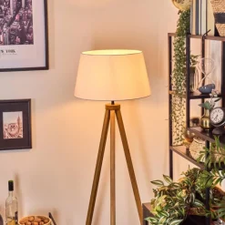 Lampes En Tissu-hofstein Bassagoda Lampadaire Écru, 1 lumière