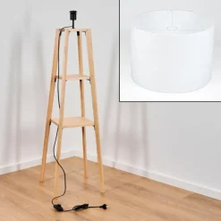 Lampes En Tissu-hofstein Bassagoda Lampadaire Écru, 1 lumière