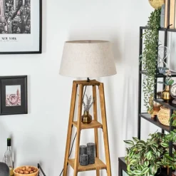 Lampes En Tissu-hofstein Bassagoda Lampadaire Écru, 1 lumière