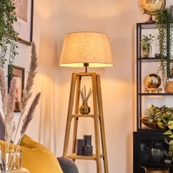 Lampes En Tissu-hofstein Bassagoda Lampadaire Écru, 1 lumière