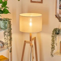 Lampes En Tissu-hofstein Bassagoda Lampadaire Écru, 1 lumière