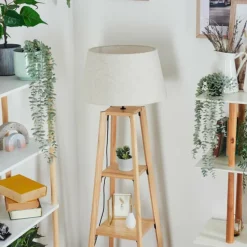 Lampes En Tissu-hofstein Bassagoda Lampadaire Écru, 1 lumière