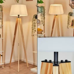 Lampes En Tissu-hofstein Bassagoda Lampadaire Écru, 1 lumière