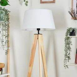 Lampes En Tissu-hofstein Bassagoda Lampadaire Écru, 1 lumière