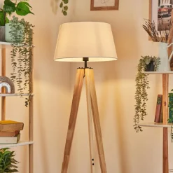 Lampes En Tissu-hofstein Bassagoda Lampadaire Écru, 1 lumière