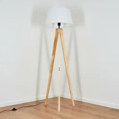 Lampes En Tissu-hofstein Bassagoda Lampadaire Écru, 1 lumière