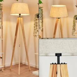 Lampes En Tissu-hofstein Bassagoda Lampadaire Écru, 1 lumière