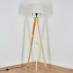 Lampes En Tissu-hofstein Bassagoda Lampadaire Écru, 1 lumière