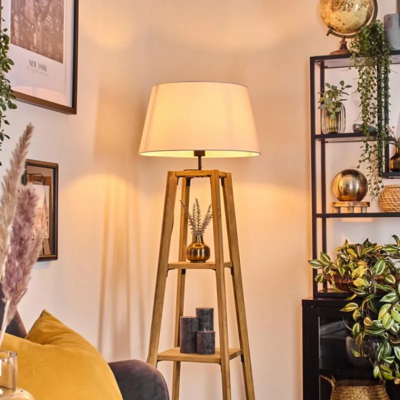 Lampes En Tissu-hofstein Bassagoda Lampadaire Écru, 1 lumière