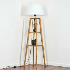 Lampes En Tissu-hofstein Bassagoda Lampadaire Écru, 1 lumière