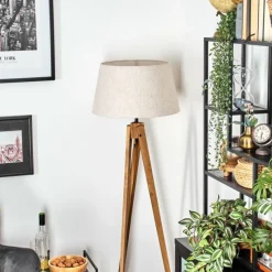 Lampes En Tissu-hofstein Bassagoda Lampadaire Écru, 1 lumière