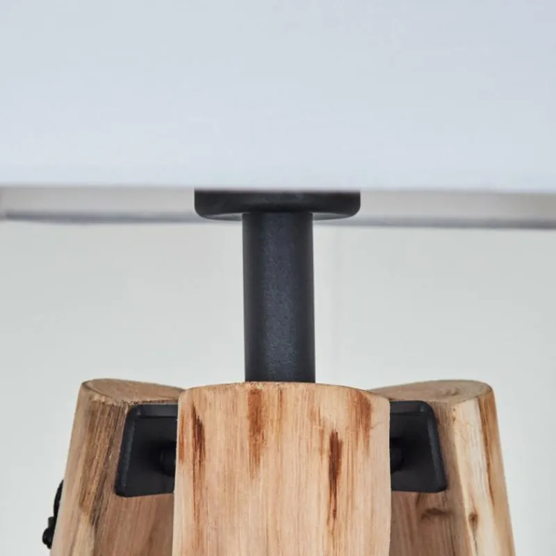 Lampes En Tissu-hofstein Bassagoda Lampadaire Écru, Noir, 1 lumière