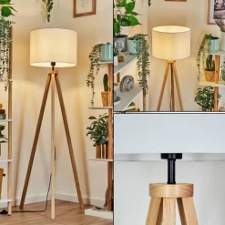 Lampes En Tissu-hofstein Bassagoda Lampadaire Écru, 1 lumière