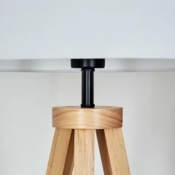 Lampes En Tissu-hofstein Bassagoda Lampadaire Écru, 1 lumière