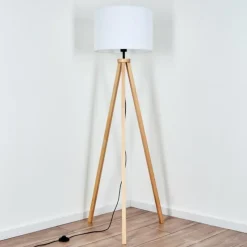 Lampes En Tissu-hofstein Bassagoda Lampadaire Écru, 1 lumière