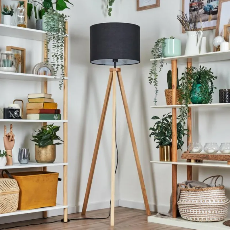 Lampes En Tissu-hofstein Bassagoda Lampadaire Écru, 1 lumière