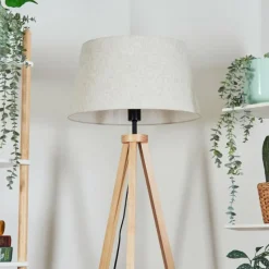 Lampes En Tissu-hofstein Bassagoda Lampadaire Écru, 1 lumière