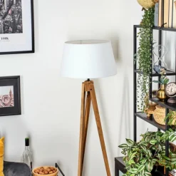 Lampes En Tissu-hofstein Bassagoda Lampadaire Écru, 1 lumière