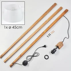 Lampes En Tissu-hofstein Bassagoda Lampadaire Écru, 1 lumière