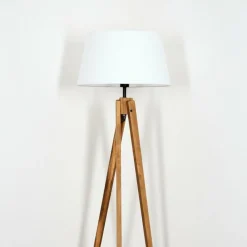 Lampes En Tissu-hofstein Bassagoda Lampadaire Écru, 1 lumière