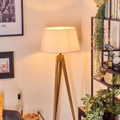 Lampes En Tissu-hofstein Bassagoda Lampadaire Écru, 1 lumière