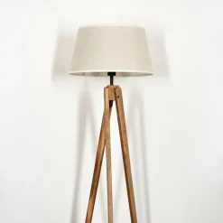 Lampes En Tissu-hofstein Bassagoda Lampadaire Écru, 1 lumière