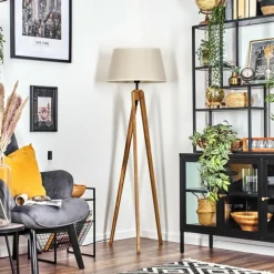 Lampes En Tissu-hofstein Bassagoda Lampadaire Écru, 1 lumière