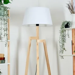 Lampes En Tissu-hofstein Bassagoda Lampadaire Écru, 1 lumière