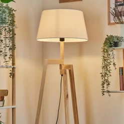 Lampes En Tissu-hofstein Bassagoda Lampadaire Écru, 1 lumière