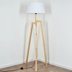 Lampes En Tissu-hofstein Bassagoda Lampadaire Écru, 1 lumière