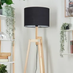 Lampes En Tissu-hofstein Bassagoda Lampadaire Écru, 1 lumière