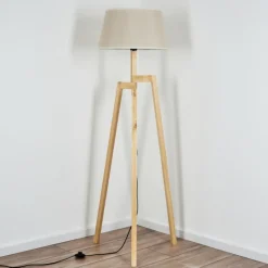 Lampes En Tissu-hofstein Bassagoda Lampadaire Écru, 1 lumière