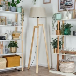 Lampes En Tissu-hofstein Bassagoda Lampadaire Écru, 1 lumière