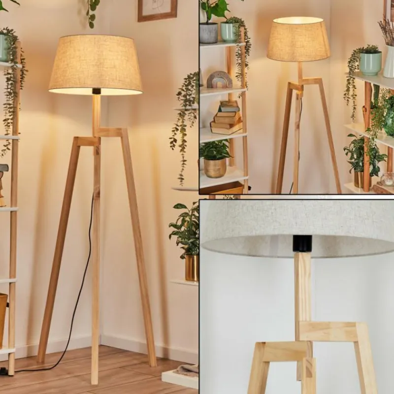 Lampes En Tissu-hofstein Bassagoda Lampadaire Écru, 1 lumière