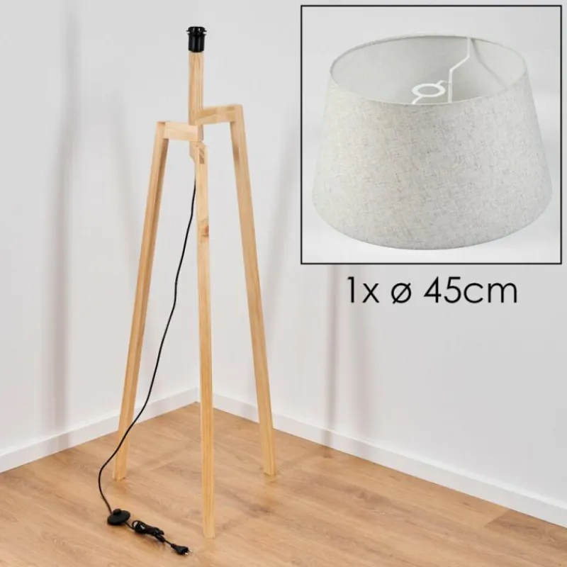 Lampes En Tissu-hofstein Bassagoda Lampadaire Écru, 1 lumière