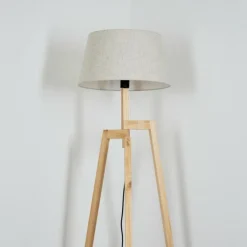 Lampes En Tissu-hofstein Bassagoda Lampadaire Écru, 1 lumière