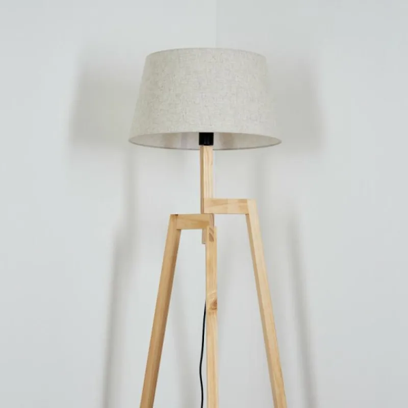 Lampes En Tissu-hofstein Bassagoda Lampadaire Écru, 1 lumière