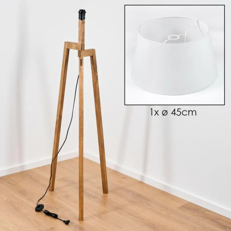 Lampes En Tissu-hofstein Bassagoda Lampadaire Écru, 1 lumière