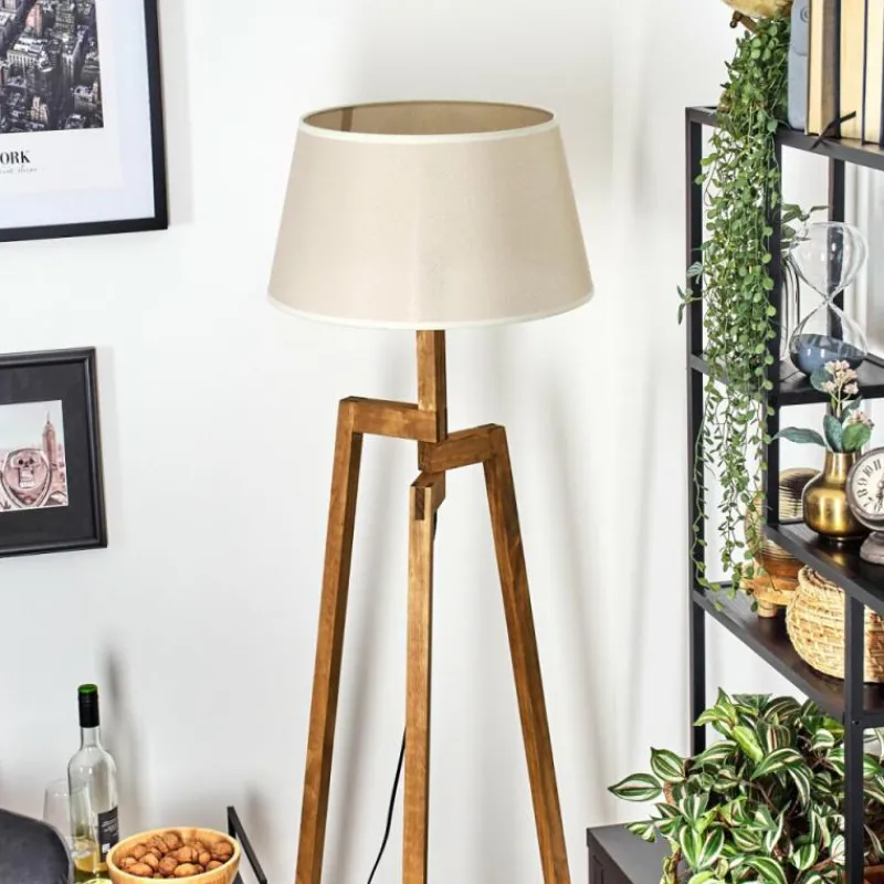 Lampes En Tissu-hofstein Bassagoda Lampadaire Écru, 1 lumière