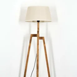 Lampes En Tissu-hofstein Bassagoda Lampadaire Écru, 1 lumière