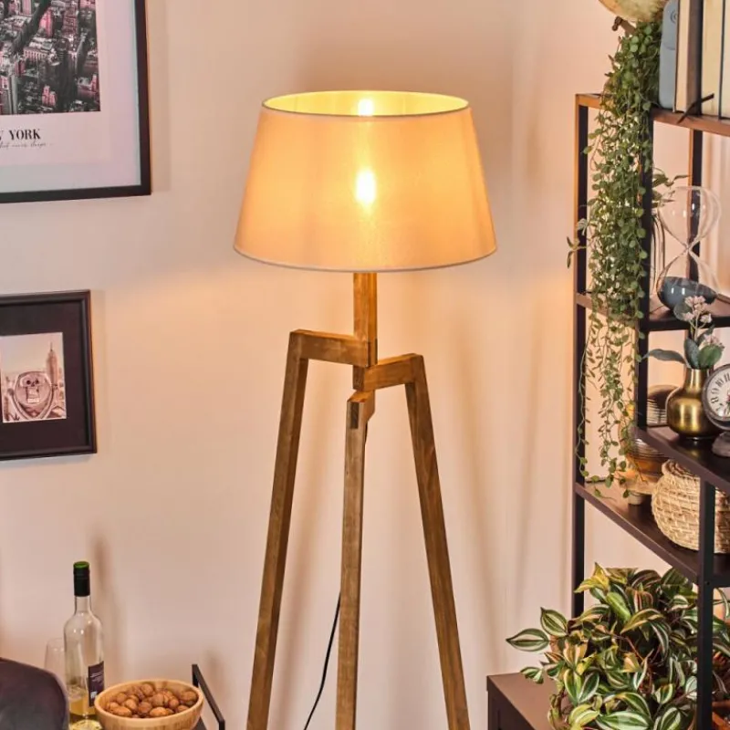 Lampes En Tissu-hofstein Bassagoda Lampadaire Écru, 1 lumière