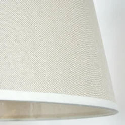 Lampes En Tissu-hofstein Bassagoda Lampadaire Écru, Noir, 1 lumière