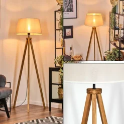 Lampes En Tissu-hofstein Bassagoda Lampadaire Écru, 1 lumière