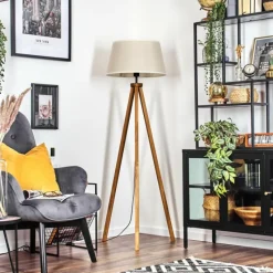 Lampes En Tissu-hofstein Bassagoda Lampadaire Écru, 1 lumière