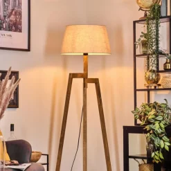 Lampes En Tissu-hofstein Bassagoda Lampadaire Écru, 1 lumière